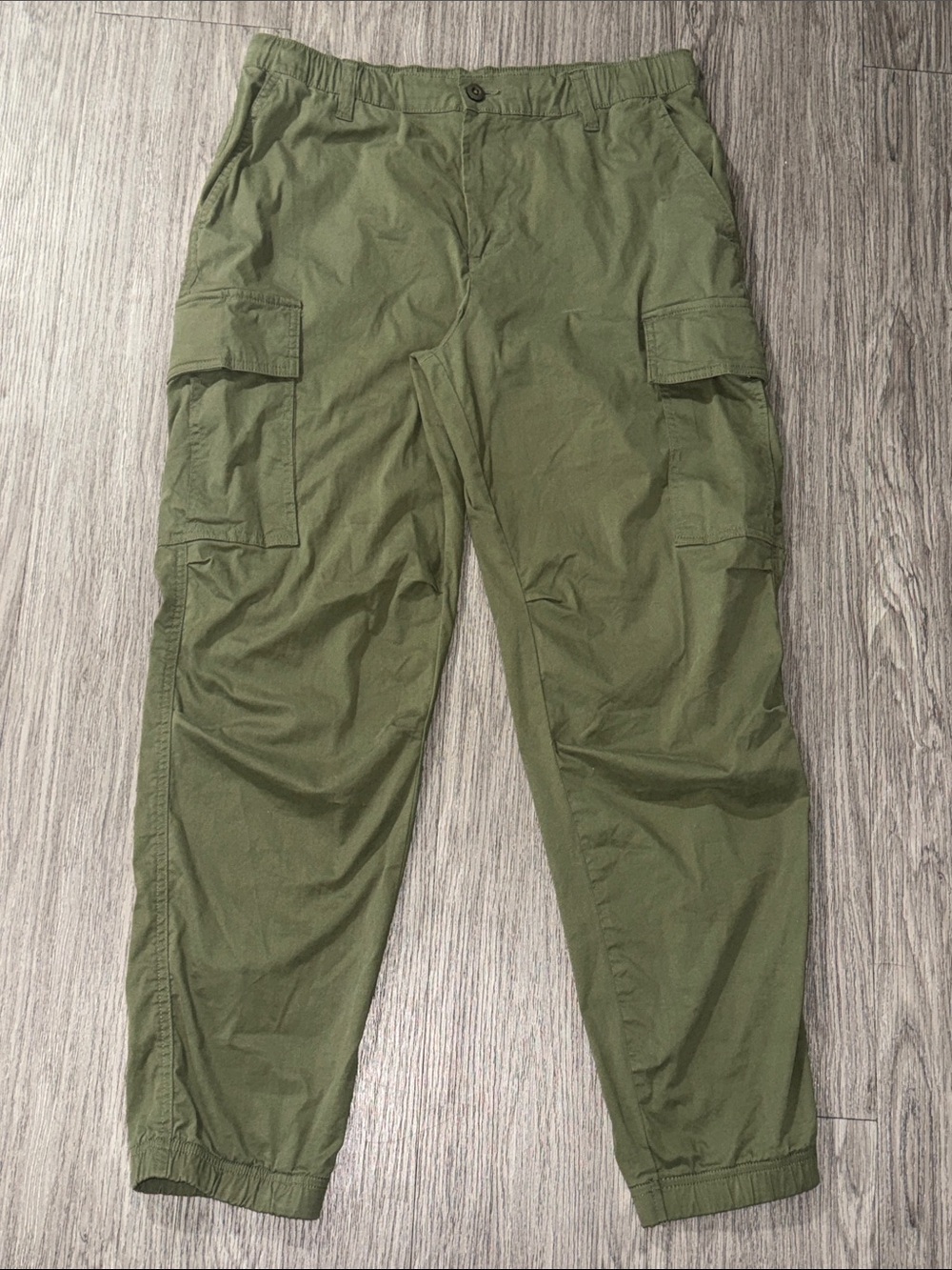 FREE ASSEMBLY Olive Green Utility Cargo Jumpsuit for Women Size M
